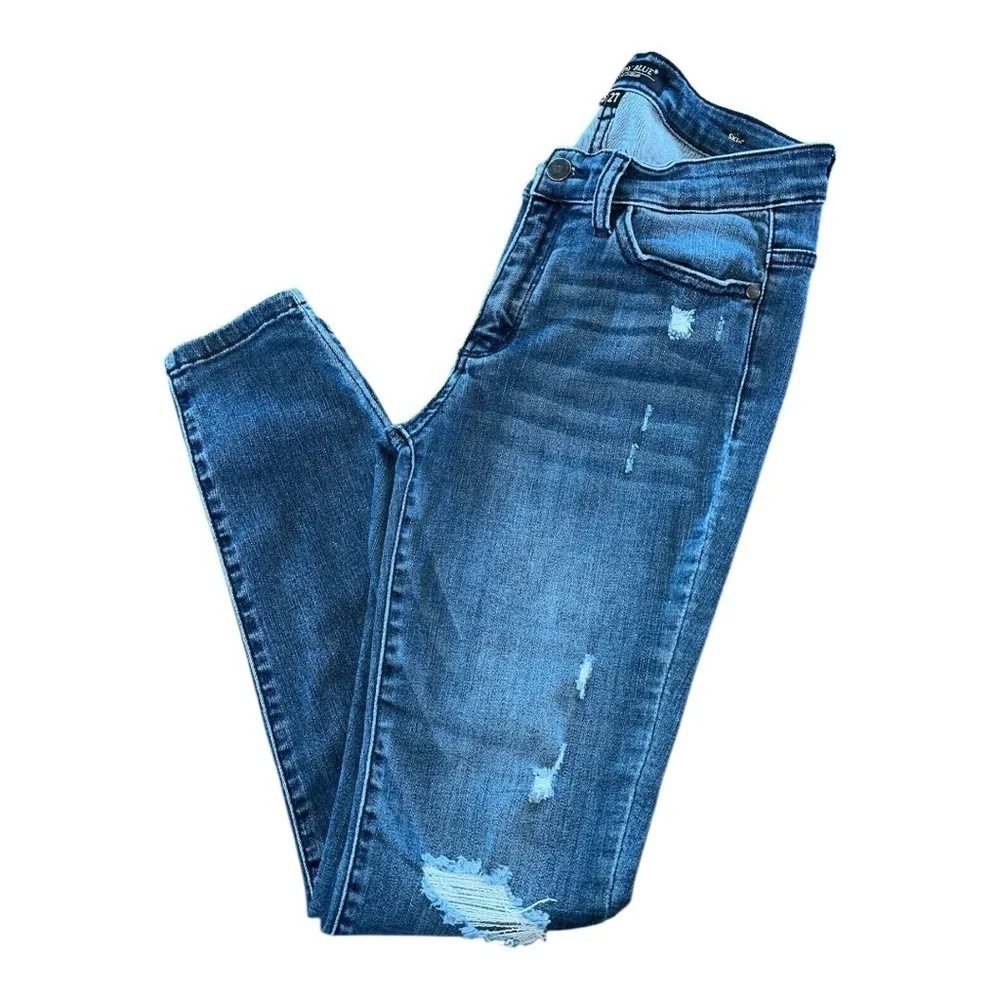 Judy Blue women’s blue distressed skinny jeans size 27